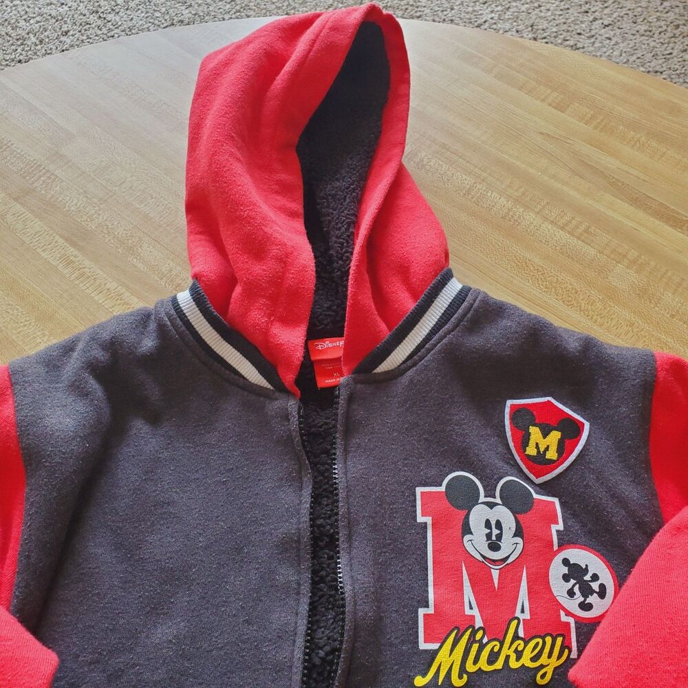 Disney Mickey Mouse Boys Hoodie Zip Front Size XL GUC - Picture 10 of 10